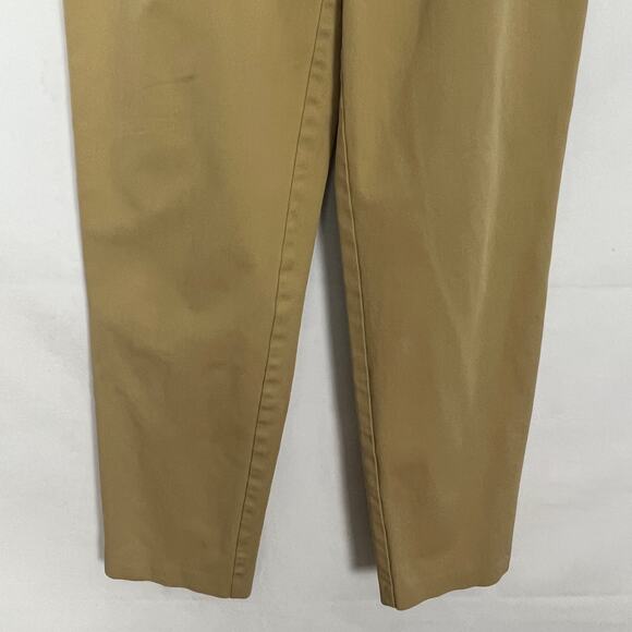 Vintage L.L. Womens Khaki Pants 4 Cotton Business Casual Career Preppy Academia - Picture 4 of 11